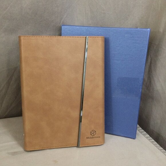 Melsbrinna Planner Date Book Any Year Unused Leather Cover Large 6 Ring - Picture 1 of 6